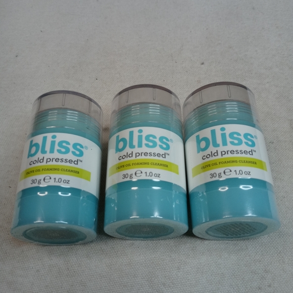 Bliss Other - - 3x Bliss Cold Pressed Cleansing Stick Olive Oil Fo